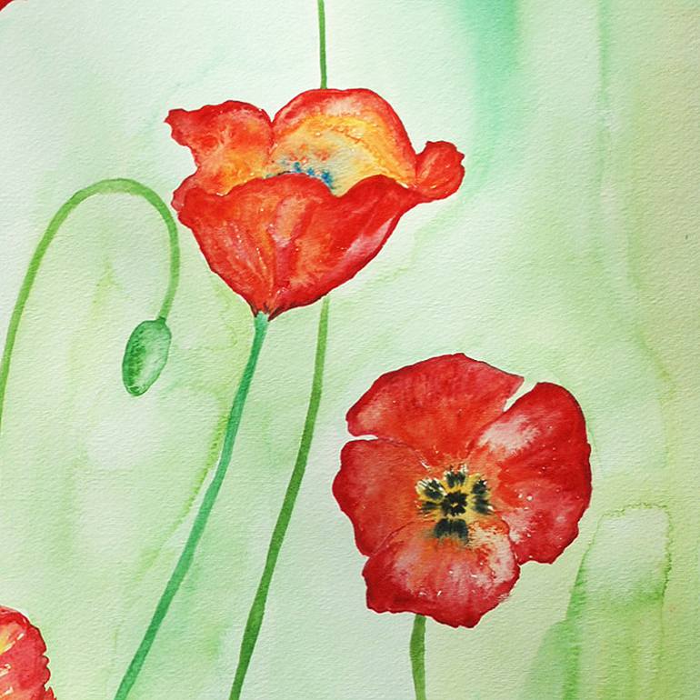 Original Floral Painting by Leigh Erickson