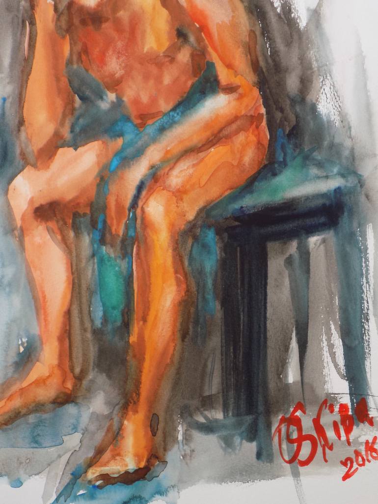 Original Figurative Men Painting by Olena Skiba