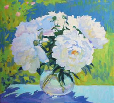 Print of Impressionism Floral Paintings by Lena Kurovska