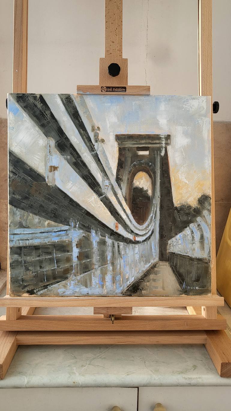 Original Contemporary Architecture Painting by Sylvia Atipova