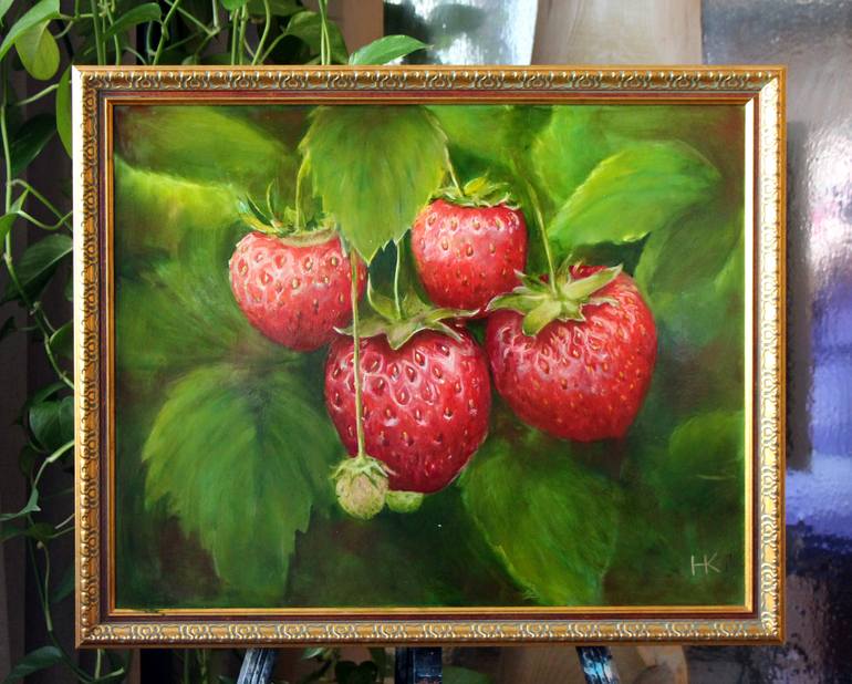 Original Realism Botanic Painting by Nataly Kartseva