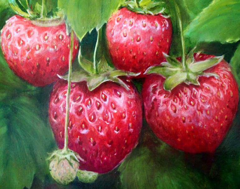 Original Realism Botanic Painting by Nataly Kartseva