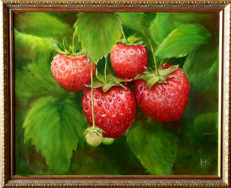 Original Realism Botanic Painting by Nataly Kartseva