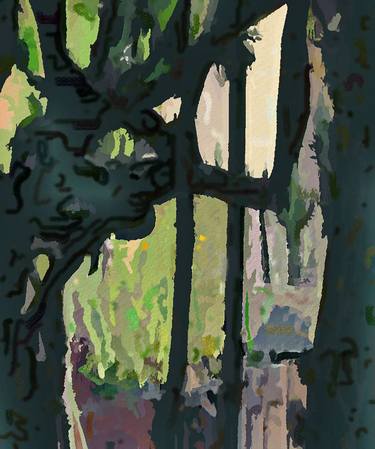 Original Expressionism Garden Digital by Otto Laske