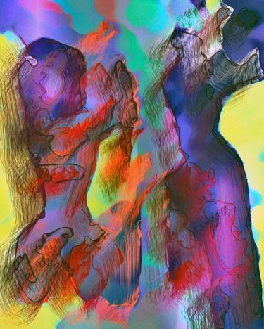 Original Expressionism Erotic Digital by Otto Laske