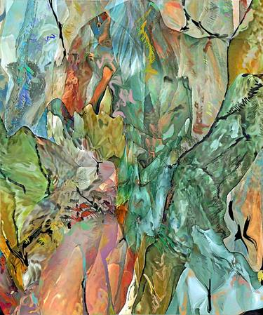 Print of Abstract Expressionism Fantasy Digital by Otto Laske