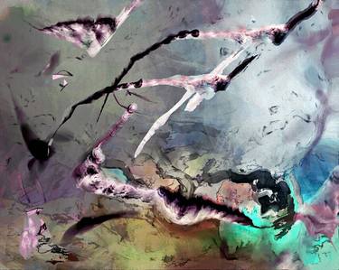 Print of Abstract Expressionism Fantasy Digital by Otto Laske