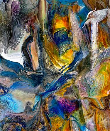 Print of Abstract Expressionism Portrait Digital by Otto Laske