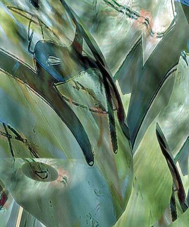 Original Abstract Expressionism Botanic Digital by Otto Laske