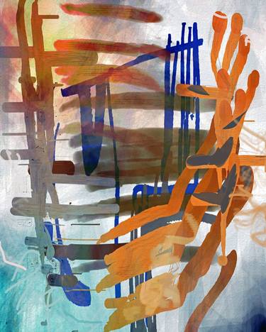 Original Abstract Expressionism Abstract Paintings by Otto Laske