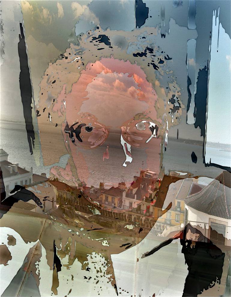 Print of Surrealism Portrait Digital by Otto Laske