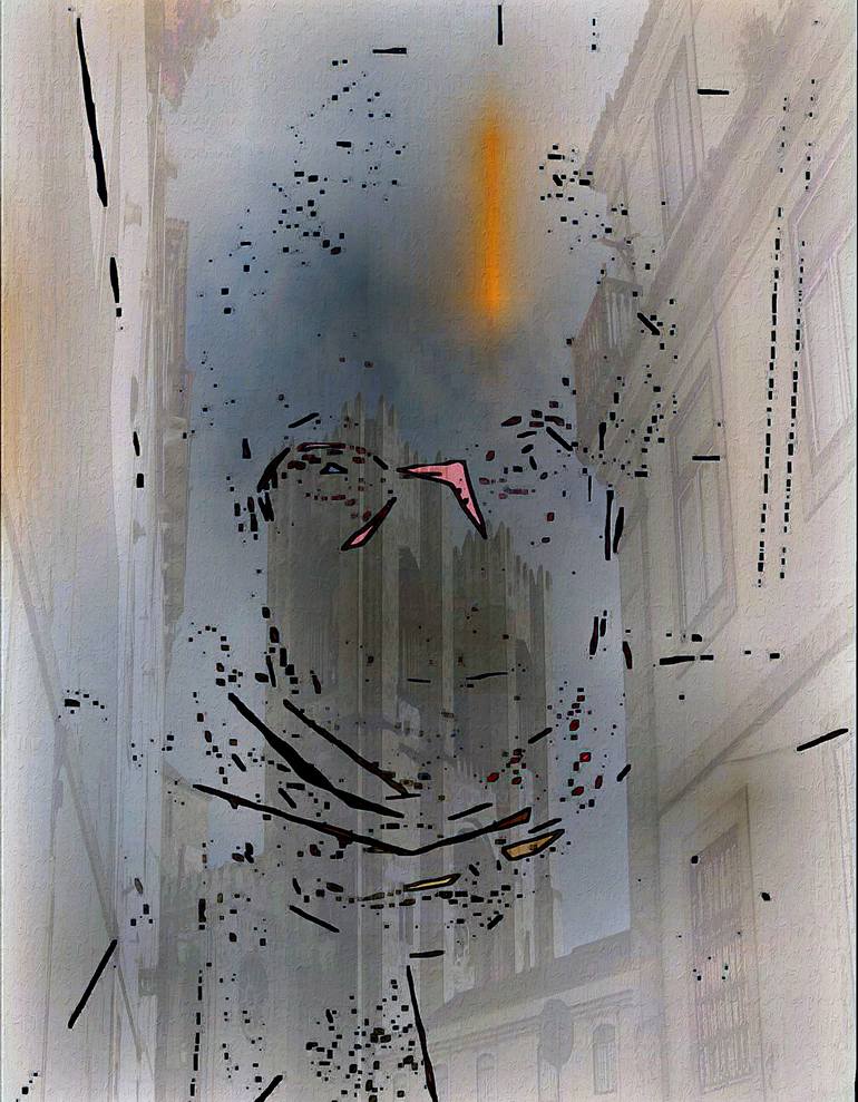 Print of Abstract Expressionism Portrait Digital by Otto Laske