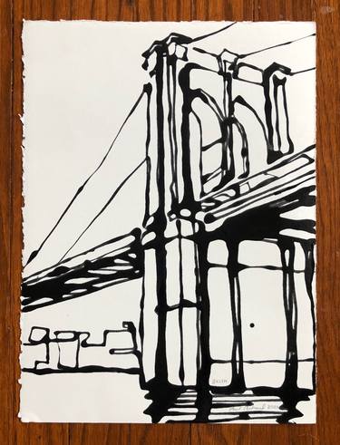 Original Architecture Painting by Paul Richard