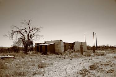 Route 66 - New Mexico Ruins 2012 Sepia thumb