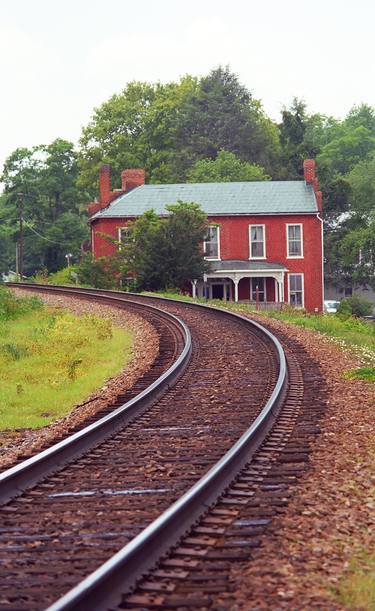 Jonesborough, Tennessee - Curved Train Tracks 2008 thumb