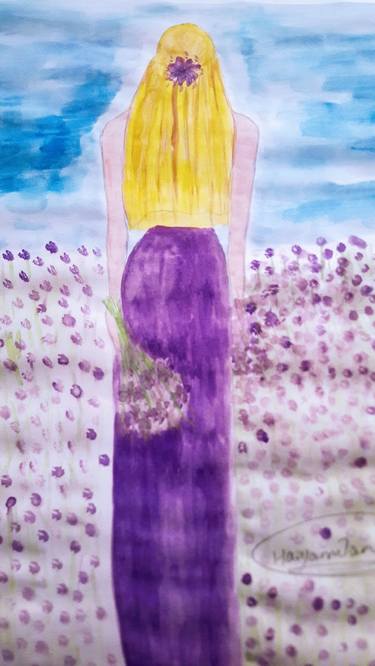 《Girl with a purple dress》Sold for charity thumb