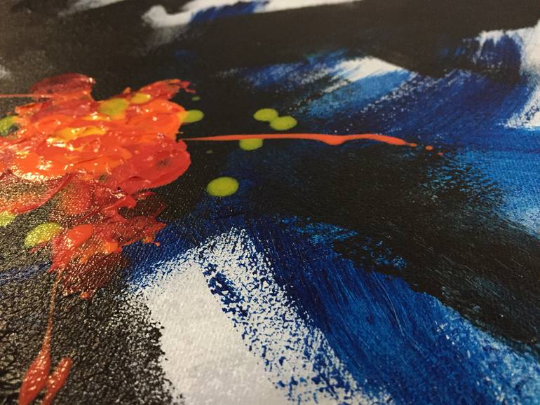 Original Abstract Expressionism Abstract Painting by Alfonso Borillo