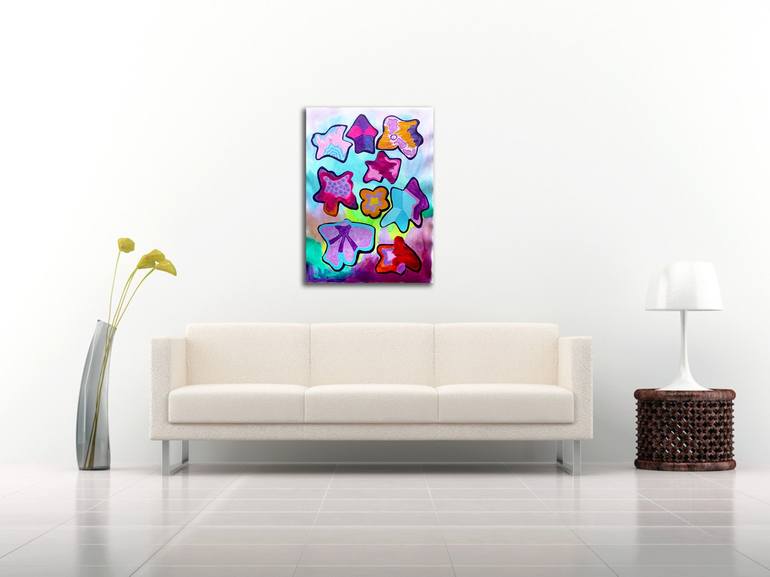 Original Expressionism Floral Painting by Ram Patil