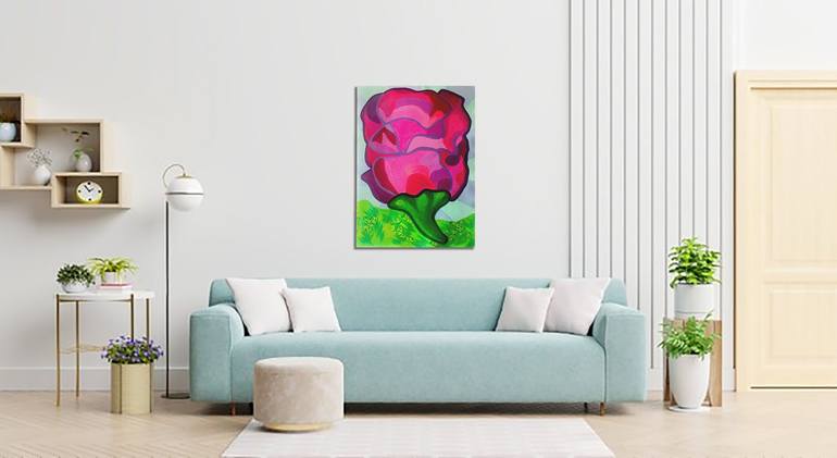 Original Realism Floral Painting by Ram Patil