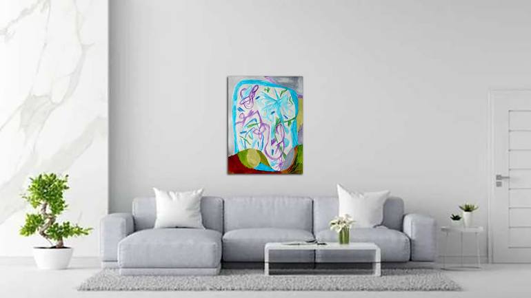 Original Abstract Expressionism Abstract Painting by Ram Patil