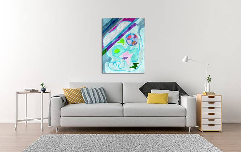 Original Abstract Expressionism Abstract Painting by Ram Patil