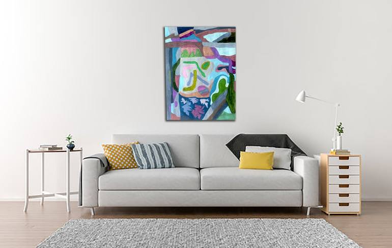 Original Abstract Expressionism Abstract Painting by Ram Patil