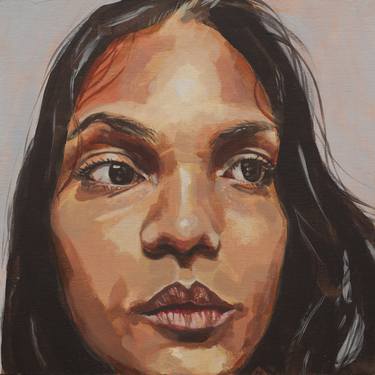 Original Contemporary Portrait Painting by Victoria Sills