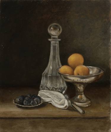 Baroque Still Life Oil Paint ヴィンテージ静物画 美術品 絵画