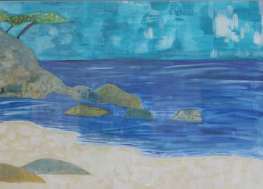 Print of Fine Art Beach Paintings by SIMONA MATTIOLI