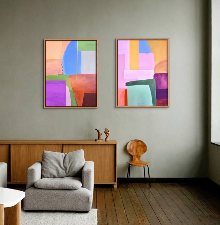Original Abstract Expressionism Abstract Painting by Michelle Louis