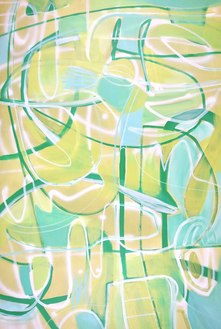 Original Abstract Expressionism Abstract Paintings by Michelle Louis