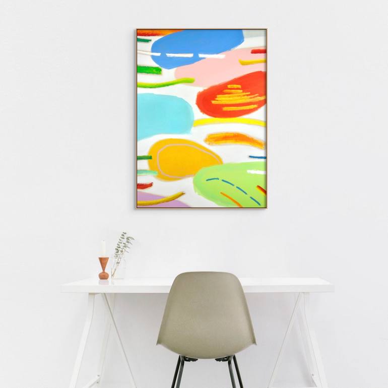 Original Abstract Expressionism Abstract Painting by Michelle Louis