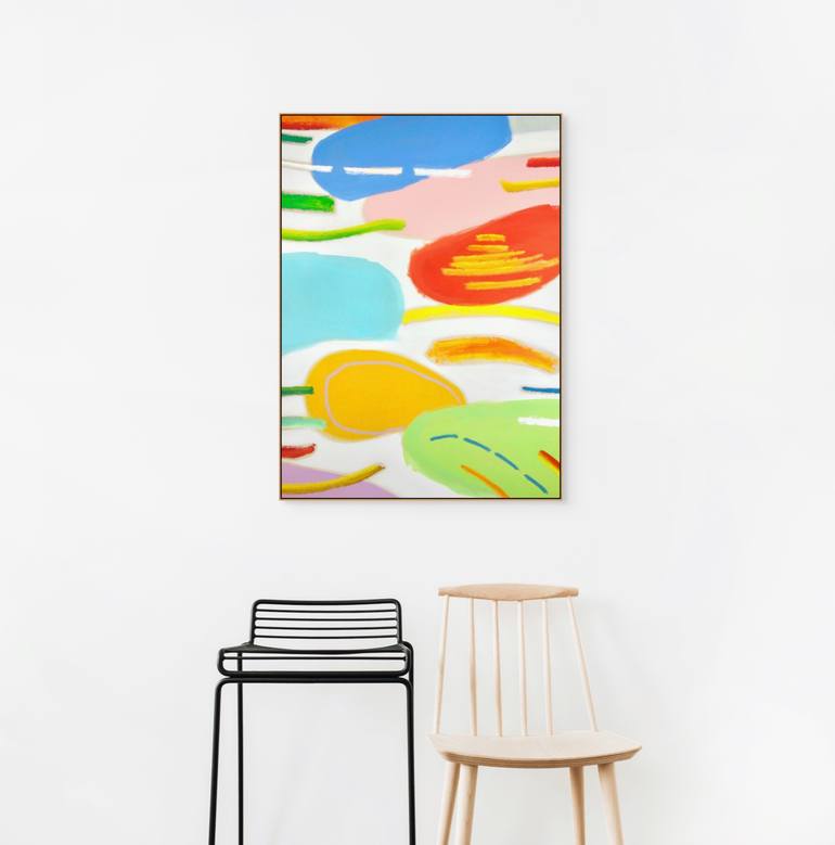 Original Abstract Expressionism Abstract Painting by Michelle Louis