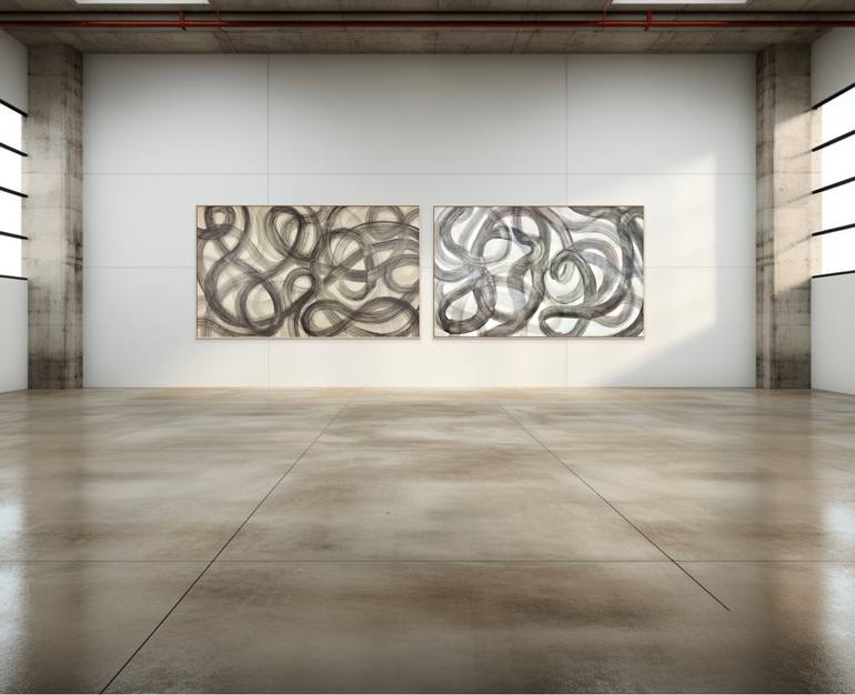 Original Abstract Expressionism Abstract Painting by Michelle Louis