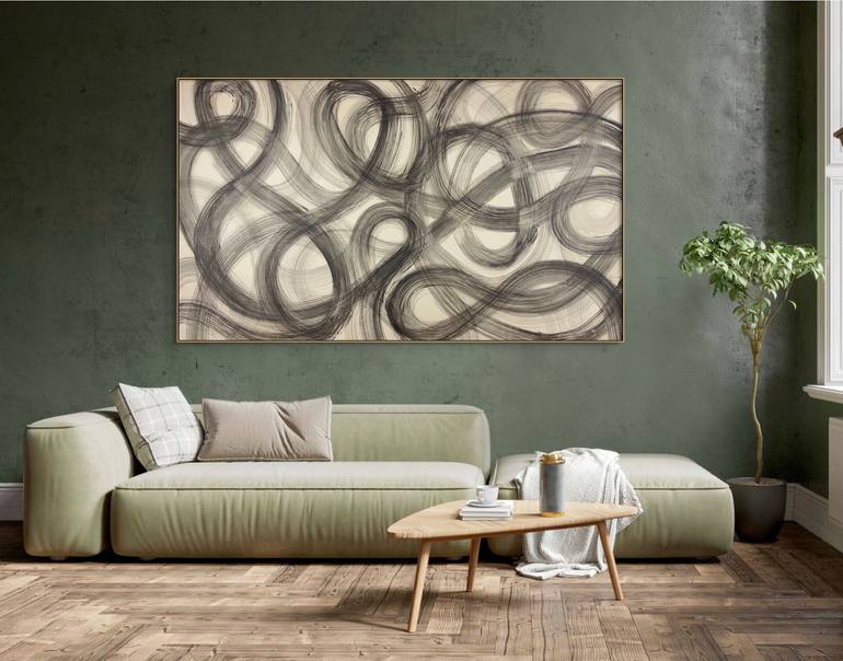 Original Abstract Expressionism Abstract Painting by Michelle Louis