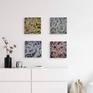 Four paintings together. Sold separately.
