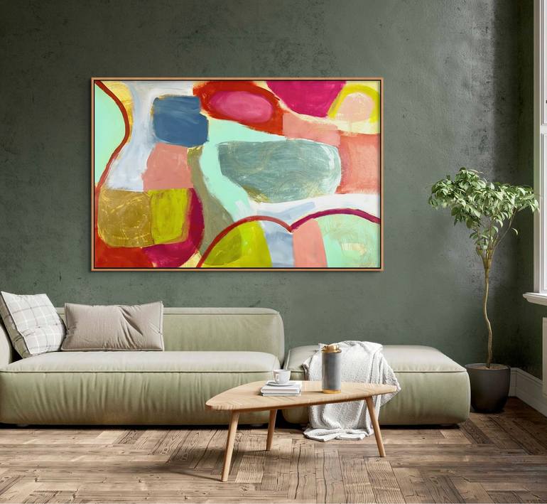 Original Abstract Expressionism Abstract Painting by Michelle Louis