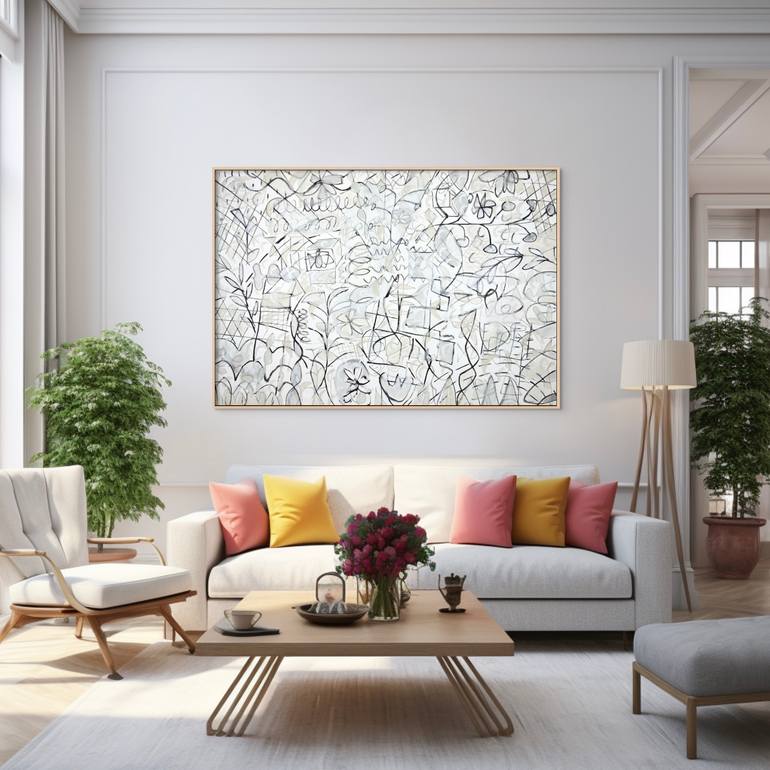 Original Abstract Expressionism Abstract Painting by Michelle Louis