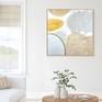 In a virtual room. Painting is 50 inches square.