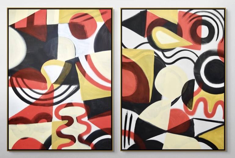 Original Abstract Expressionism Abstract Paintings by Michelle Louis