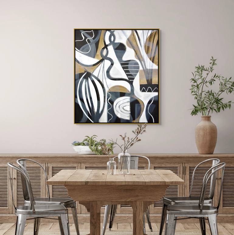 Original Abstract Expressionism Abstract Painting by Michelle Louis
