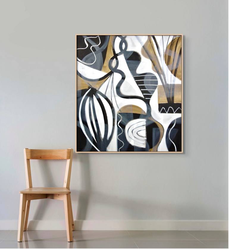 Original Abstract Expressionism Abstract Painting by Michelle Louis