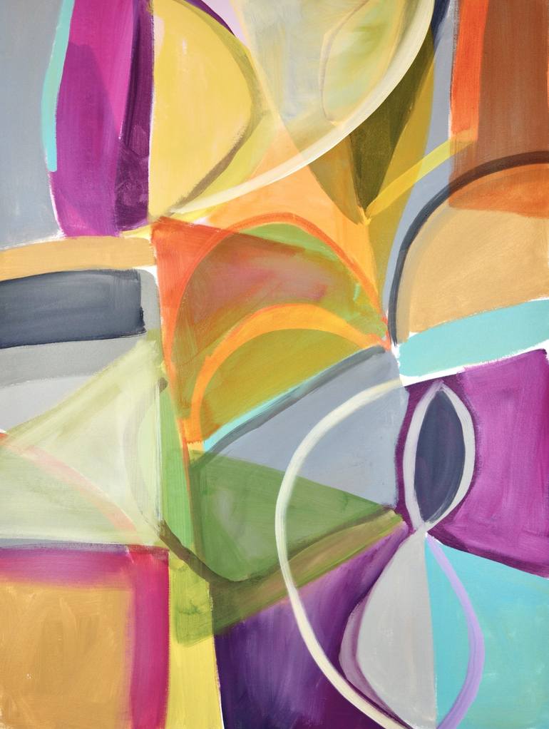 Original Abstract Expressionism Abstract Paintings by Michelle Louis