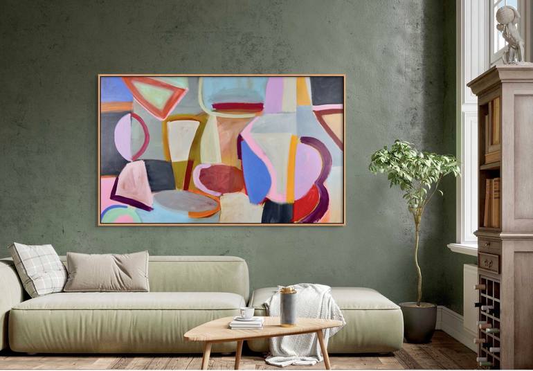 Original Abstract Expressionism Abstract Painting by Michelle Louis