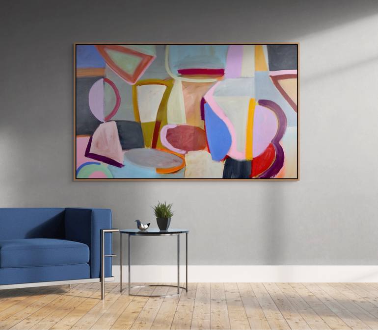 Original Abstract Expressionism Abstract Painting by Michelle Louis