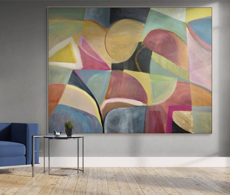 Original Abstract Expressionism Abstract Painting by Michelle Louis