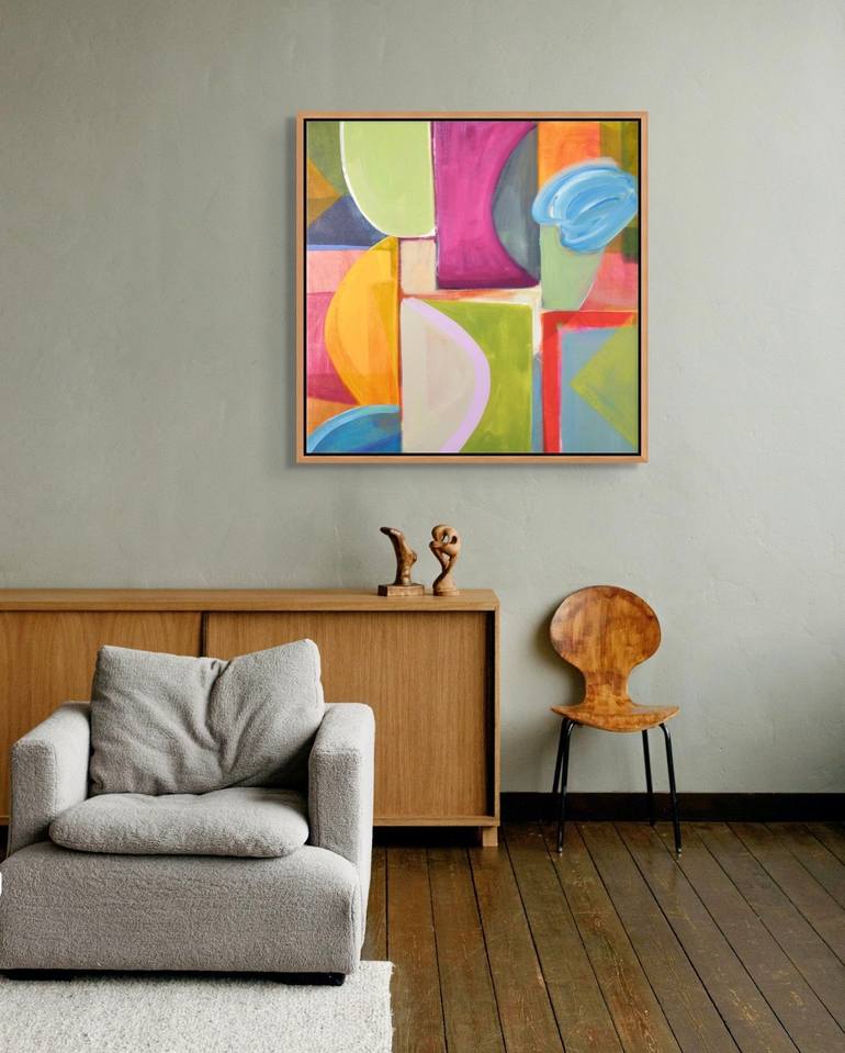 Original Abstract Expressionism Abstract Painting by Michelle Louis