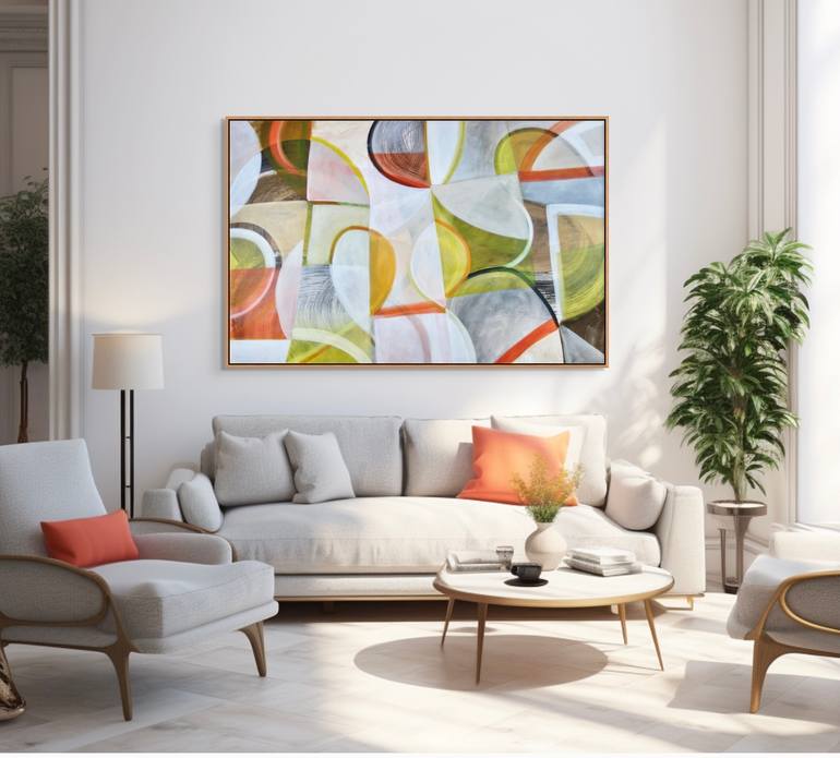 Original Abstract Expressionism Abstract Painting by Michelle Louis