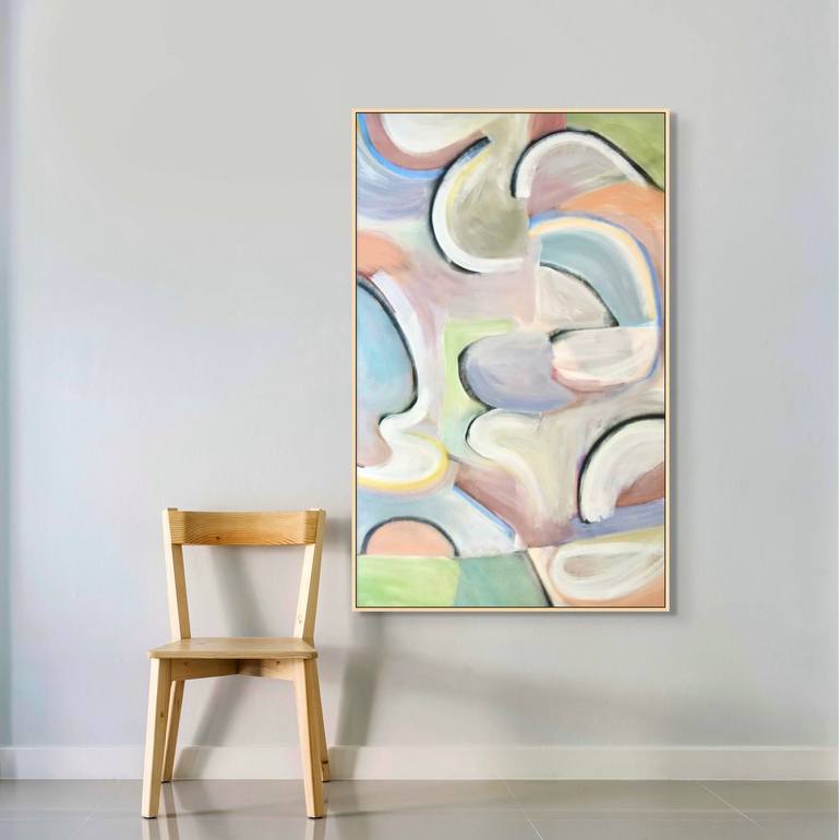 Original Abstract Expressionism Abstract Painting by Michelle Louis
