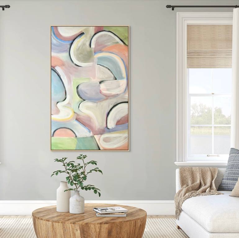 Original Abstract Expressionism Abstract Painting by Michelle Louis